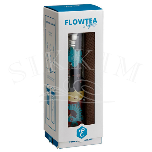 Butelka Szklana JM z zaparzaczem `Mała Gejsza Red` 400ml